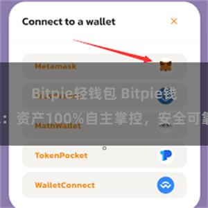 Bitpie轻钱包 Bitpie钱包：资产100%自主掌控，安全可靠。