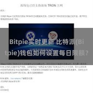 Bitpie实时更新 比特派(Bitpie)钱包如何设置每日限额？