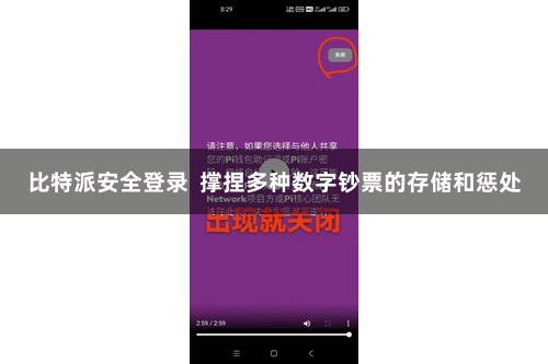 比特派安全登录  撑捏多种数字钞票的存储和惩处