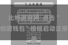 比特派官网  点击“创建钱包”按钮启动注册