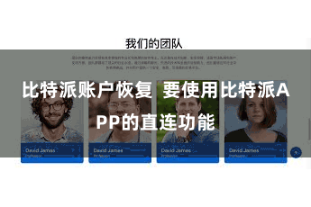 比特派账户恢复  要使用比特派APP的直连功能